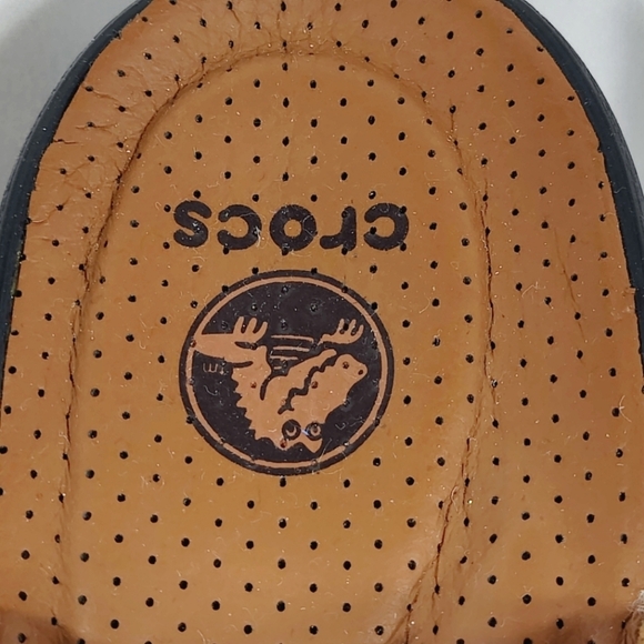 Crocs Cobbler Leather Buckle Clog Mules Brown Slip On Women's Shoes Size 6 - Picture 7 of 9